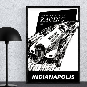 Autosport in de  Indianapolis Poster