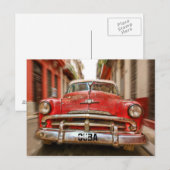 Autosport in de straten van het oude Havana op Cub Briefkaart (Voorkant / Achterkant)