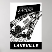 Autosport Lakeville Connecticut Retro Poster (Voorkant)