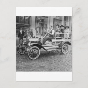 Autostake Hitchhikers, begin jaren 1900 Briefkaart