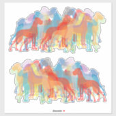 Autosticker badge Silhouette Great Dane Sticker (Vel)