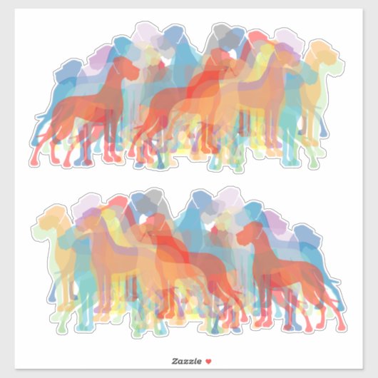 Autosticker badge Silhouette Great Dane Sticker (Vel)