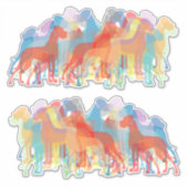 Autosticker badge Silhouette Great Dane Sticker (Voorkant)