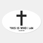 Autosticker (dochter) ovale sticker (Voorkant)