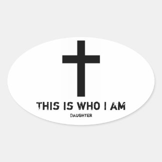 Autosticker (dochter) ovale sticker