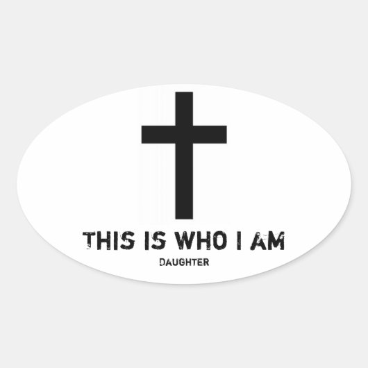 Autosticker (dochter) ovale sticker (Voorkant)