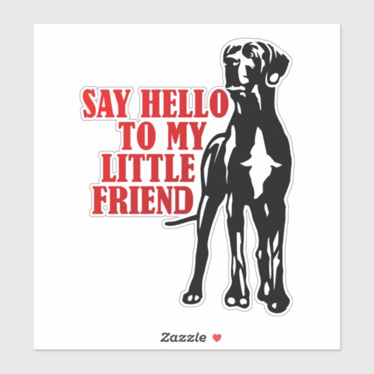 Autosticker Funny Great Dane Collectie Sticker (Vel)