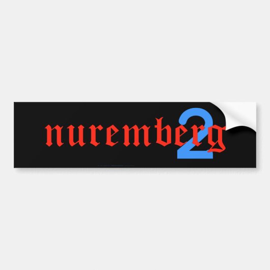 autosticker nuremberg2 bumpersticker (Voorkant)