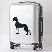 Autosticker Silhouette Dog Great Dane Sticker (Koffer)