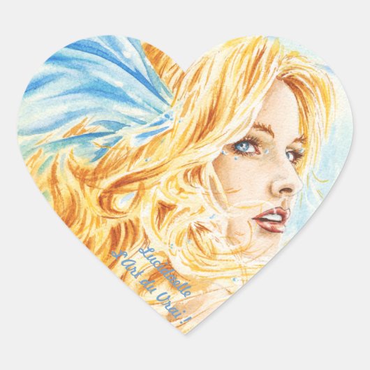 Autostickers "Hart van Aurore" Hart Sticker (Voorkant)