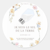 Autostickers "Ik ben het zout van de aarde" Ronde Sticker (Voorkant)