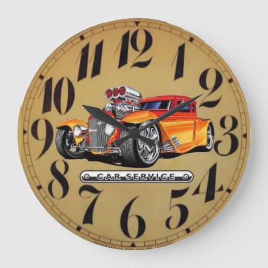 autostijl grote klok (Voorkant)