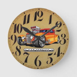 autostijl ronde klok