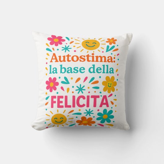 Autostima e felicità kussen (Voorkant)