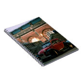Autostraat oude  stijl notitieboek (Rechterzijde)