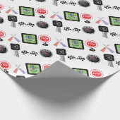 autosymbolen cadeaupapier (Hoek)