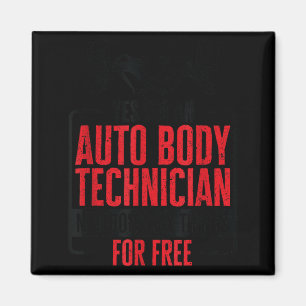 Autotechnicus Voertuigreparatie Auto Onderhoud Magneet