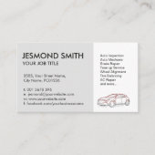 Autotekening - Mechanische reparatie Visitekaartje (Voorkant)