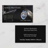 Autothema Leren Chaps Klassieke Auto Visitekaartje (Voorkant / Achterkant)