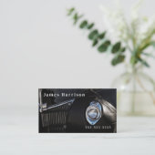 Autothema Leren Chaps Klassieke Auto Visitekaartje (Staand voorkant)