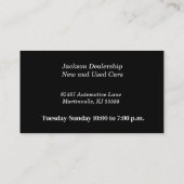 Autothema Leren Chaps Klassieke Auto Visitekaartje (Achterkant)