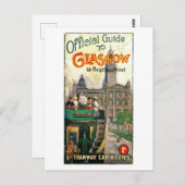 Autotramwegen in de buurt van Glasgow Briefkaart (Voorkant / Achterkant)