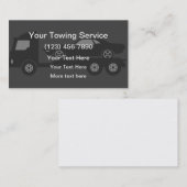 Autotrekkend geplateerd bedrijf visitekaartje (Voorkant / Achterkant)