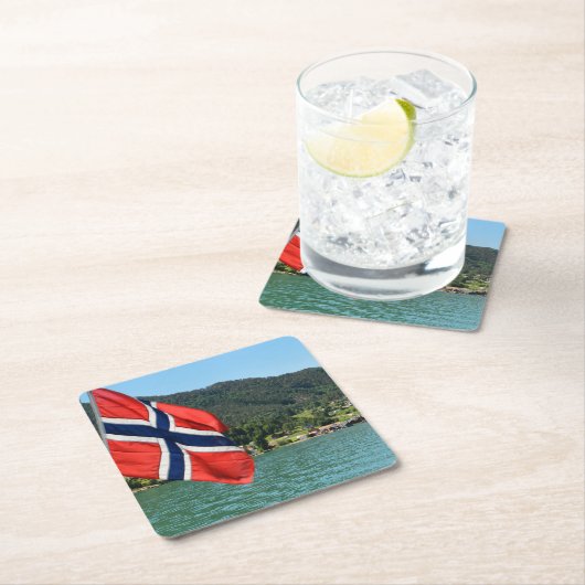 Autoveerboot in het onderzetter Noorwegen (Insitu)