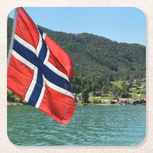 Autoveerboot in het onderzetter Noorwegen (Voorkant)