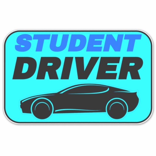 Autoveiligheid voor de Teenage Student Driver Sticker (Voorkant)