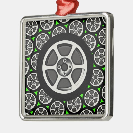 Autovelg en -band metalen ornament (Links)