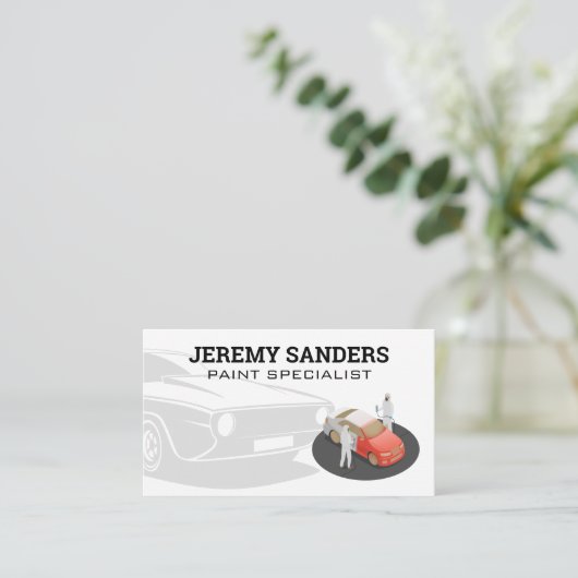 Autoverf Specialist | Autogarage Visitekaartje (Staand voorkant)