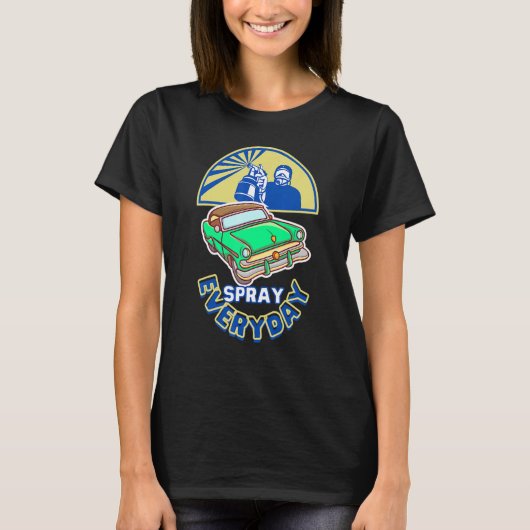 autoverf Spray snijder Dagelijkse Kunstenaar T-shirt (Voorkant)