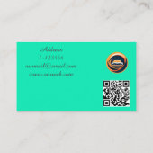 Autoverhuur Aangepaste QR code professioneel Visitekaartje (Achterkant)