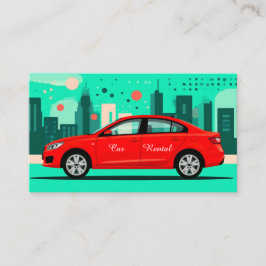 Autoverhuur Aangepaste QR code professioneel Visitekaartje