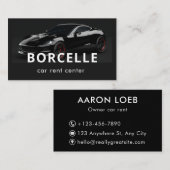 Autoverhuur en chauffeursservice | Luxe Visitekaartje (Voorkant / Achterkant)