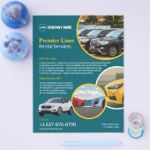 Autoverhuur Services Custom Flyer (Enkel)