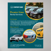 Autoverhuur Services Custom Poster (Voorkant)