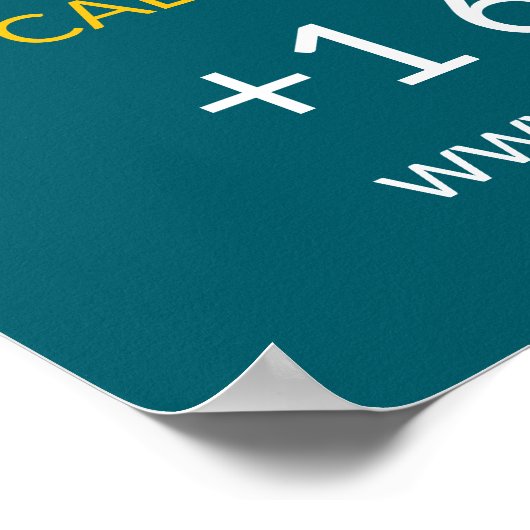 Autoverhuur Services Custom Poster (Hoek)