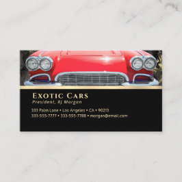 Autoverkoop, Exotische Auto's Rode Sportwagen, Uw  Visitekaartje