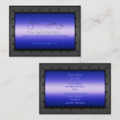 Autoverkoop, geborsteld blauw winkelwagentje - Spo Visitekaartje (Voorkant / Achterkant)