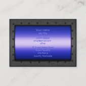 Autoverkoop, geborsteld blauw winkelwagentje - Spo Visitekaartje (Achterkant)