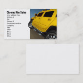 Autoverkoop, Rim Sales Visitekaartje (Voorkant / Achterkant)