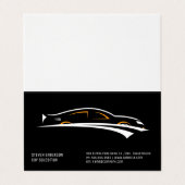 autoverkoper | Autopictogram Visitekaartje (Buitenkant ongevouwen)