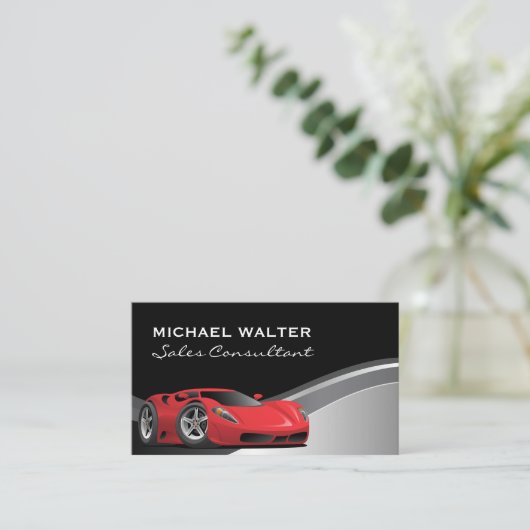 autoverkoper | sportwagen visitekaartje (Staand voorkant)