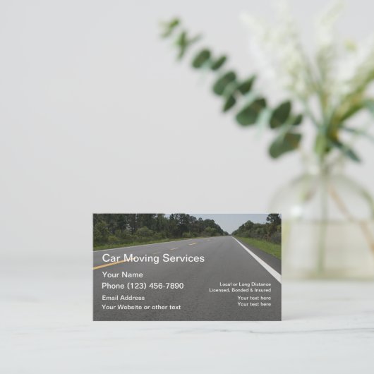 Autoverplaatsing Visitekaartje (Staand voorkant)