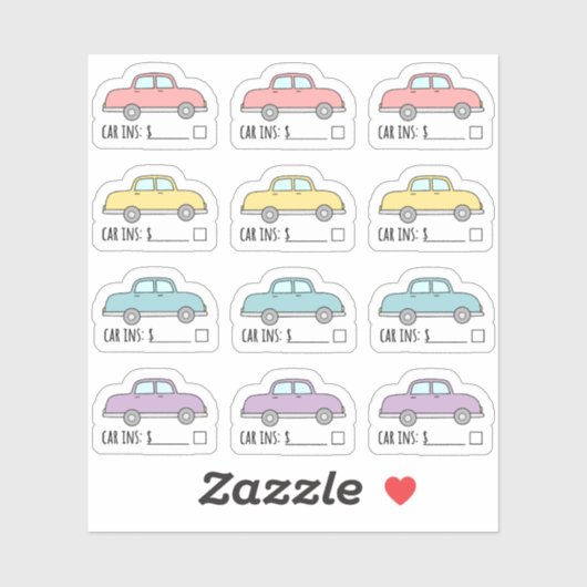 Autoverzekering Factuur Herinnering Labels Budget  (Vel)