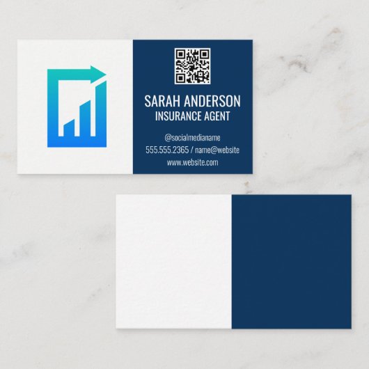 autoverzekering | Financial Paper Work Logo Visitekaartje (Voorkant / Achterkant)