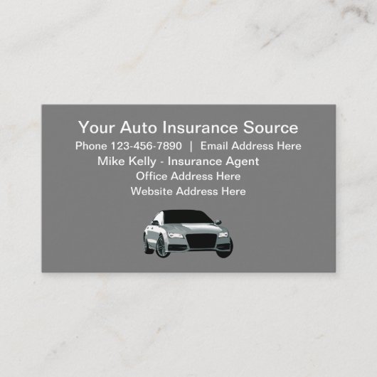 Autoverzekeringsagent Visitekaartje (Voorkant)