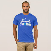 Autovrije T-Shirt met Longjohn-bakfiets. (Voorkant volledig)